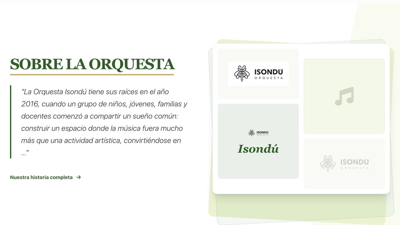 Presentación institucional de la Orquesta Isöndú